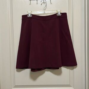 Wine red skirt